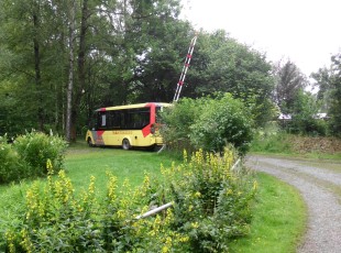 Telbus voor rechtstreeks vervoer naar de camping